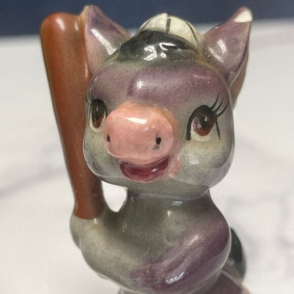 Vintage 1940s/1950s Artmark Baseball Donkey Salt & Pepper Shaker Set - Picture 11 of 13